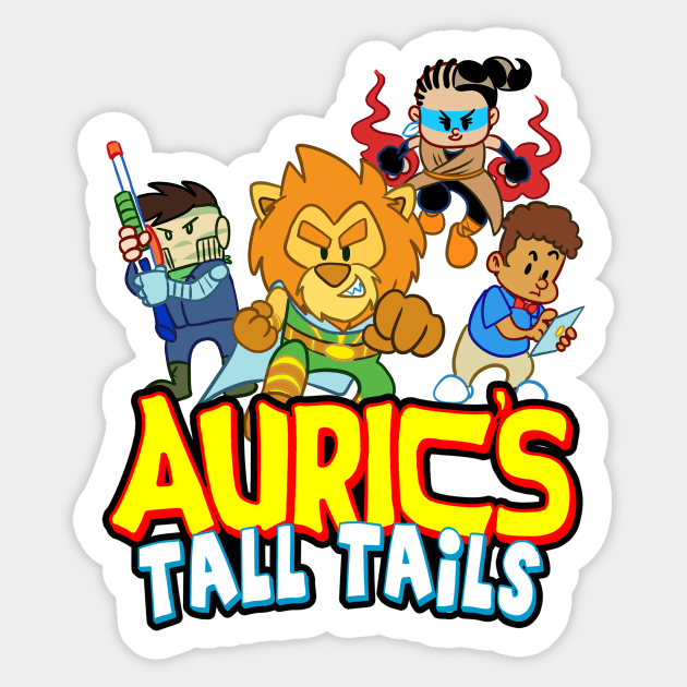 Tall Tails Group Sticker by Great North Comic Shop